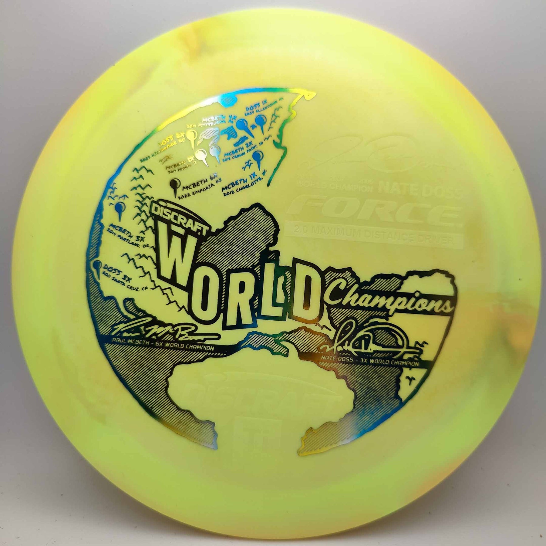 Discraft Force - Ti Paul Mcbeth Nate Doss World Champions