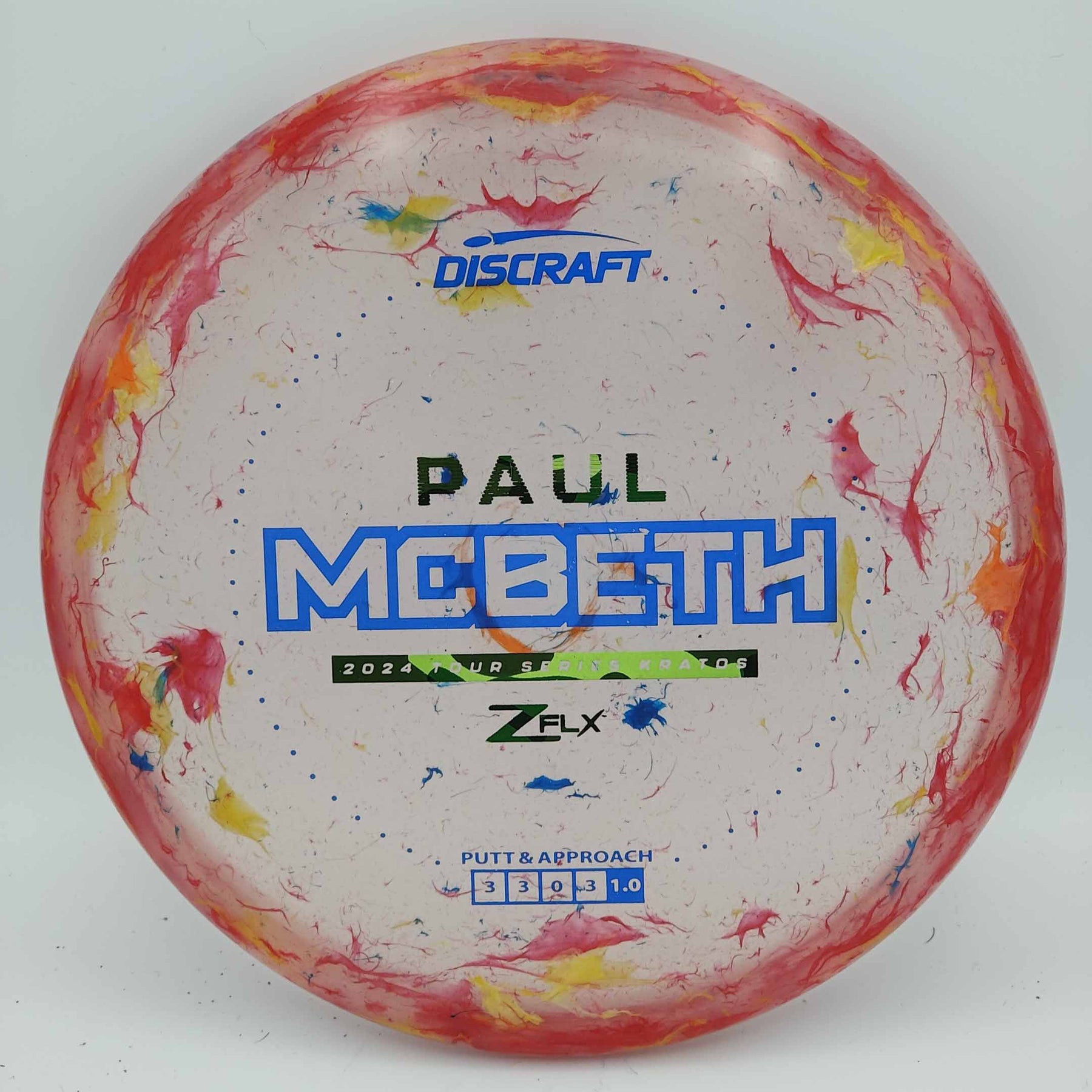 Discraft Kratos 2024 Tour Series Paul McBeth Jawbreaker Z FLX