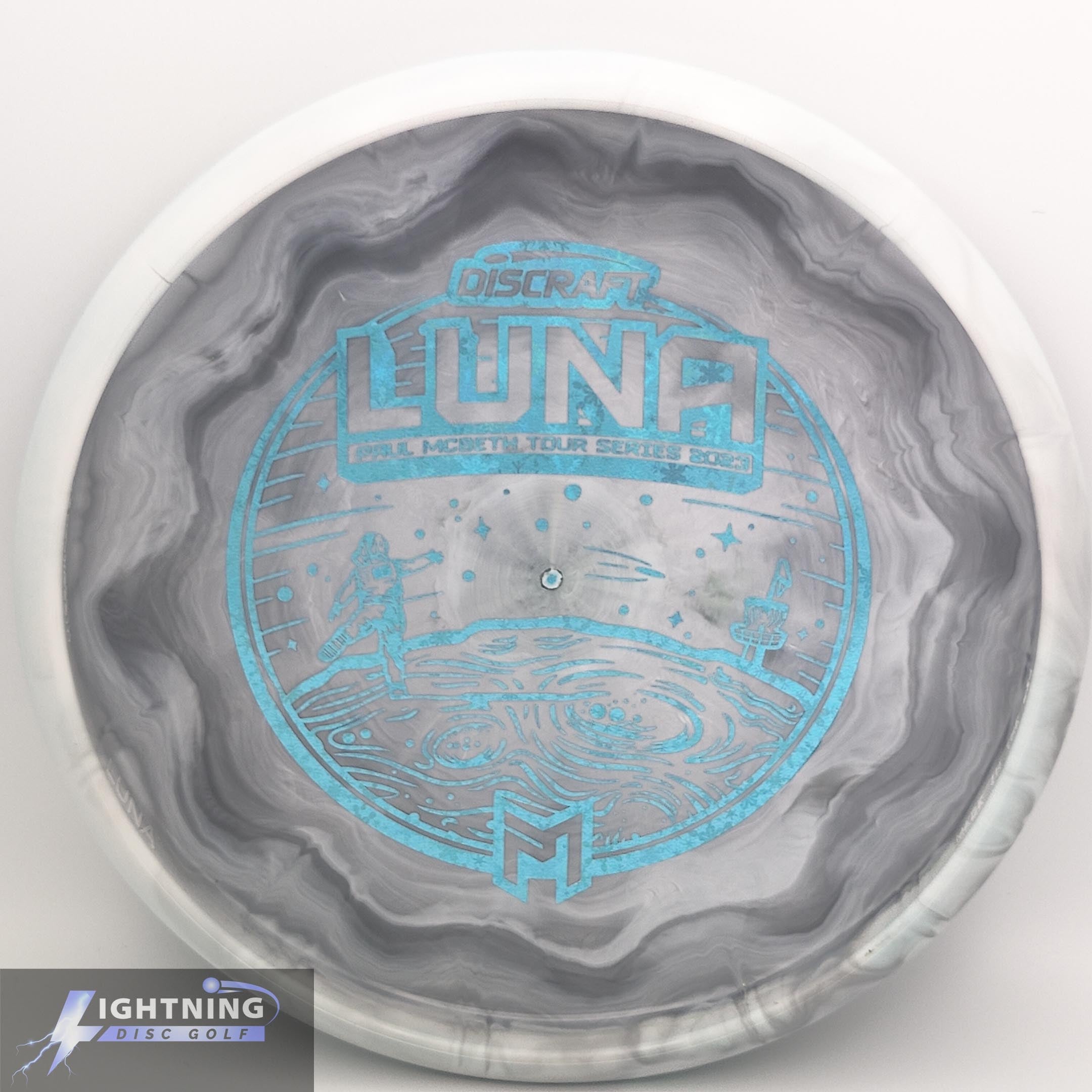 Disque De Golf Discraft Glo Rubber Blend Luna - Overstamp Paul McBeth (erreur D'impression, Collector)