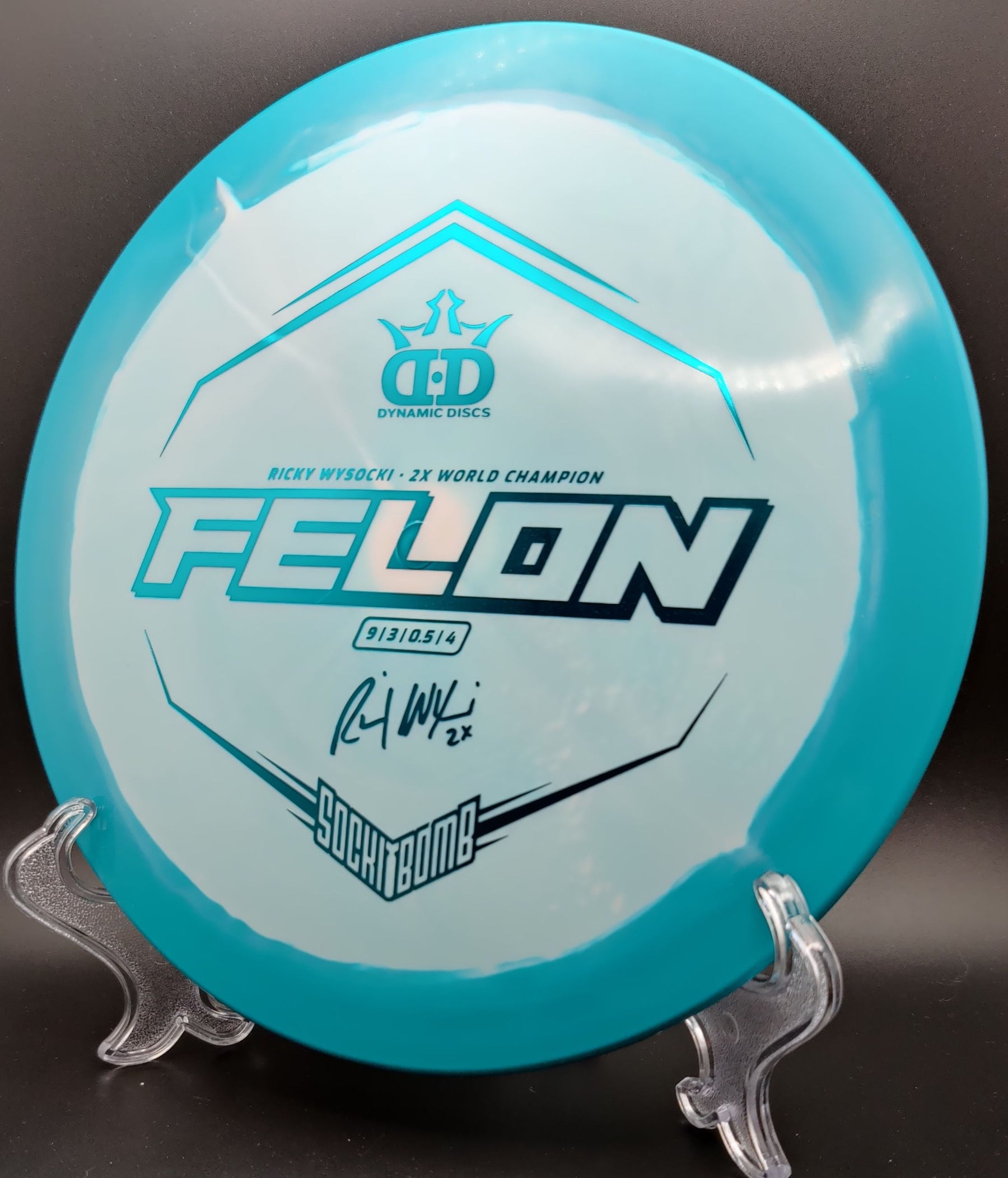 Dynamic Discs Fuzion Orbit Felon Ricky Wysocki Sockibomb Stamp
