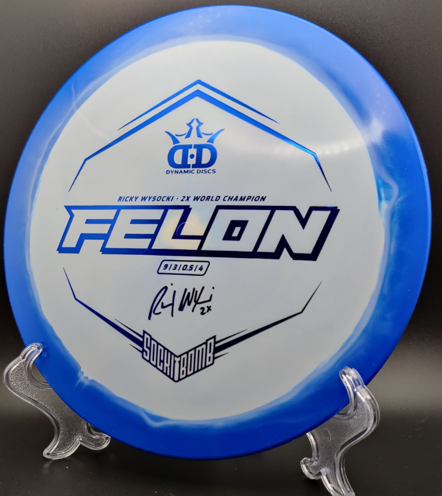 Dynamic Discs Fuzion Orbit Felon Ricky Wysocki Sockibomb Stamp