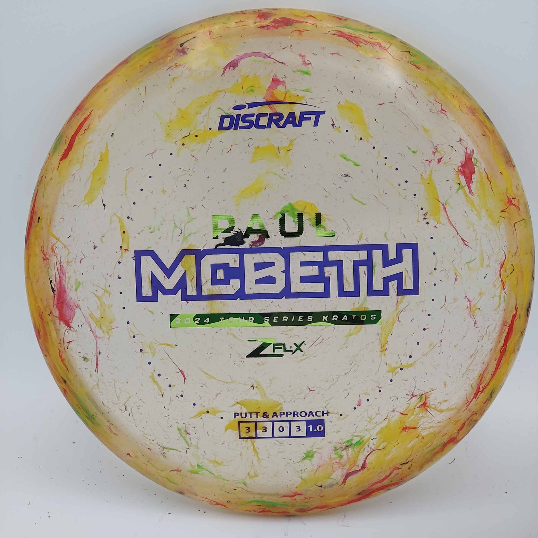 Discraft Kratos 2024 Tour Series Paul McBeth Jawbreaker Z FLX