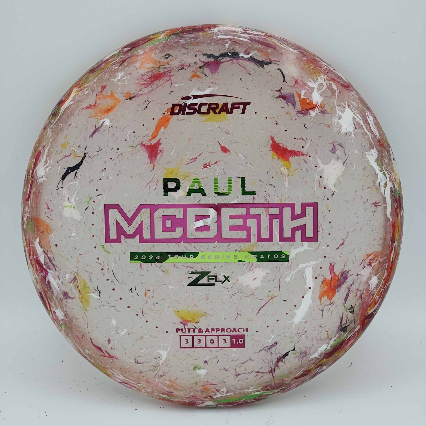 Discraft Kratos 2024 Tour Series Paul McBeth Jawbreaker Z FLX