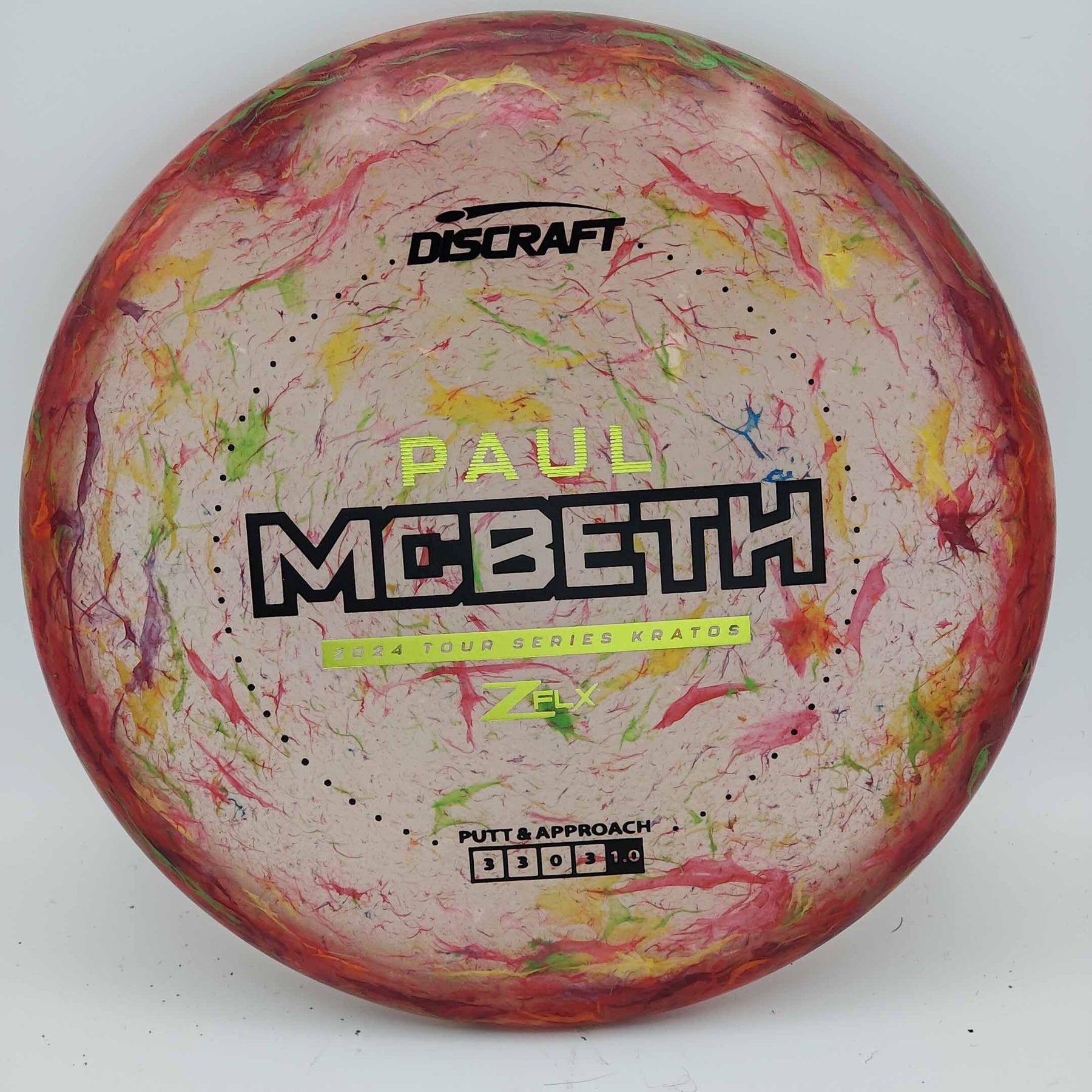 Discraft Kratos 2024 Tour Series Paul McBeth Jawbreaker Z FLX