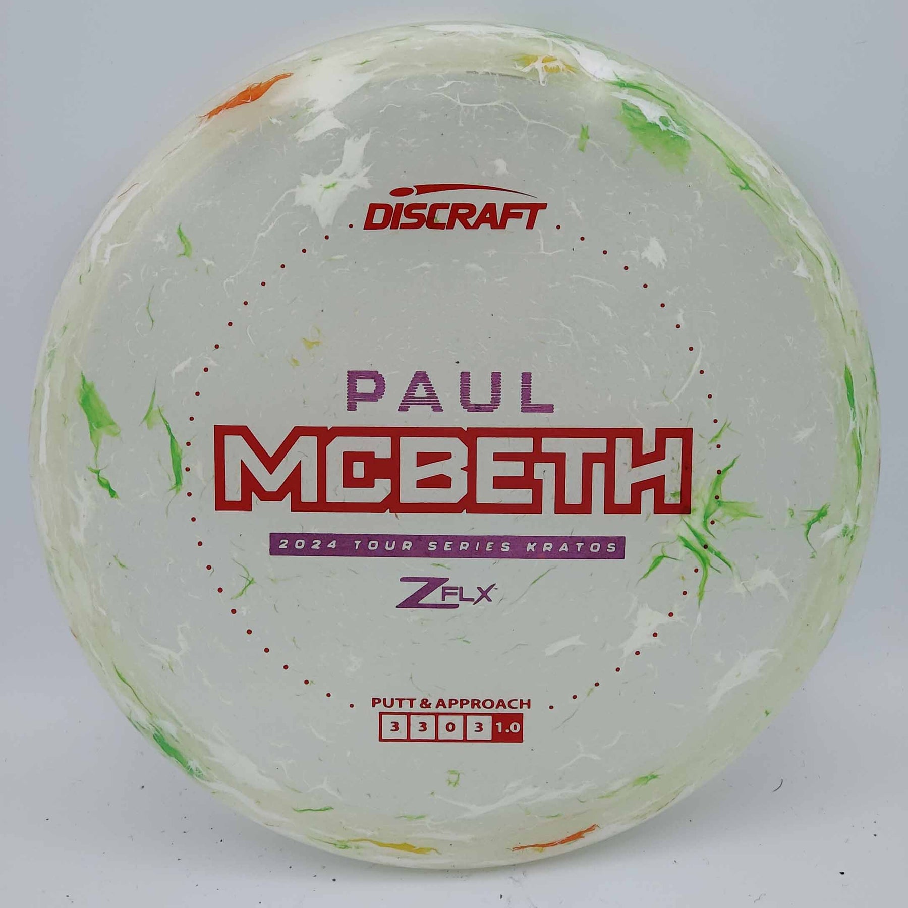 Discraft Kratos 2024 Tour Series Paul McBeth Jawbreaker Z FLX