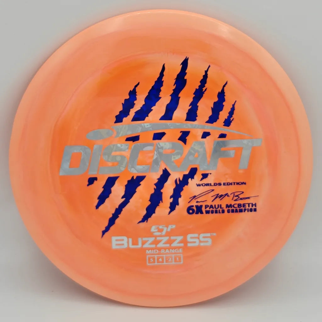 Discraft Worlds Edition Paul McBeth 6-Claw ESP Buzzz SS